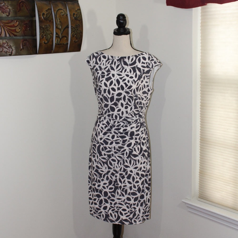 Lauren Ralph Lauren, boatneck ruched  dress